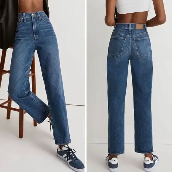 NEW Madewell Perfect Vintage Straight‎ Jean in Mayfield Wash,32 - Picture 1 of 16